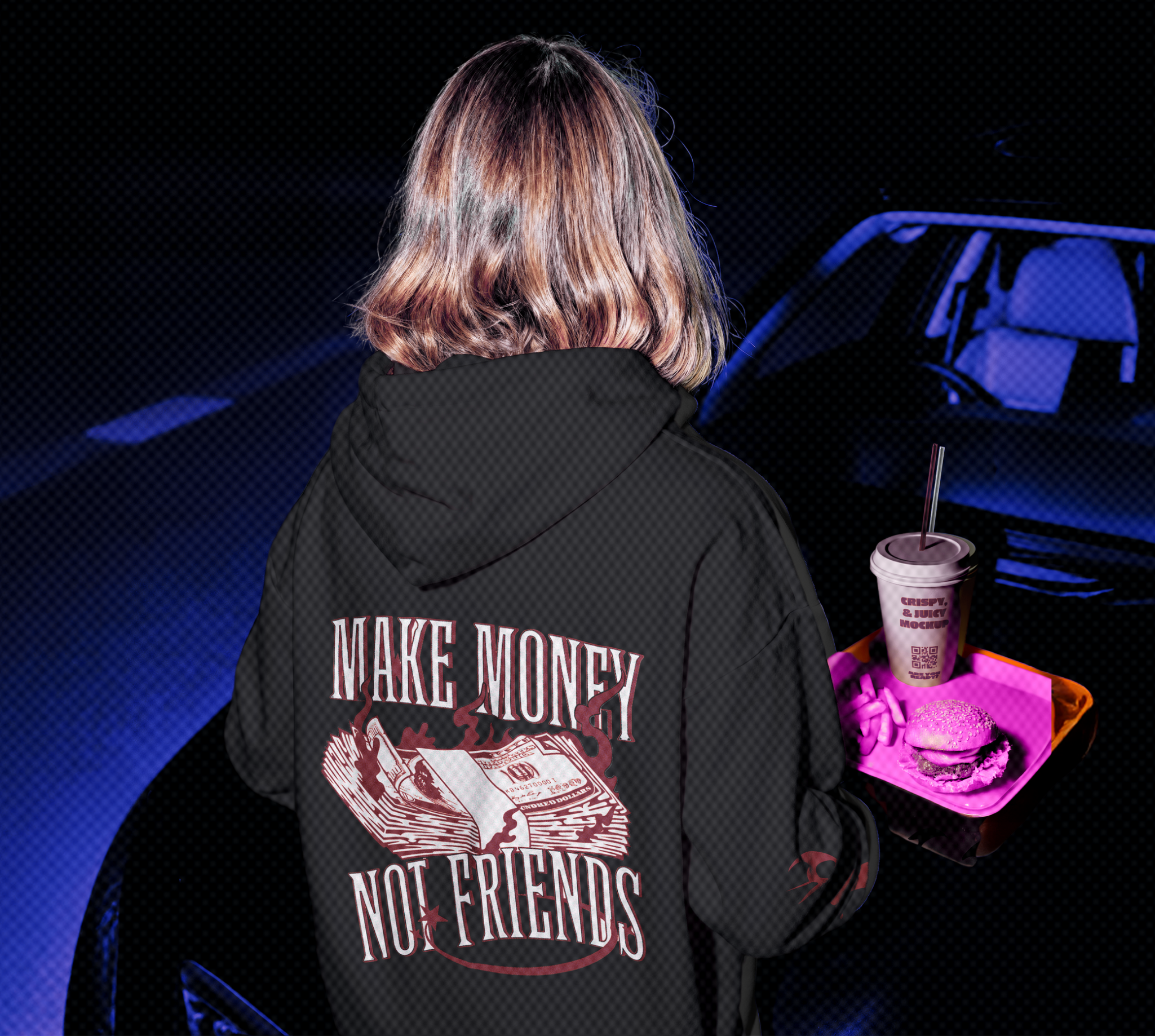 Sweatshirt Make Money Not Friends