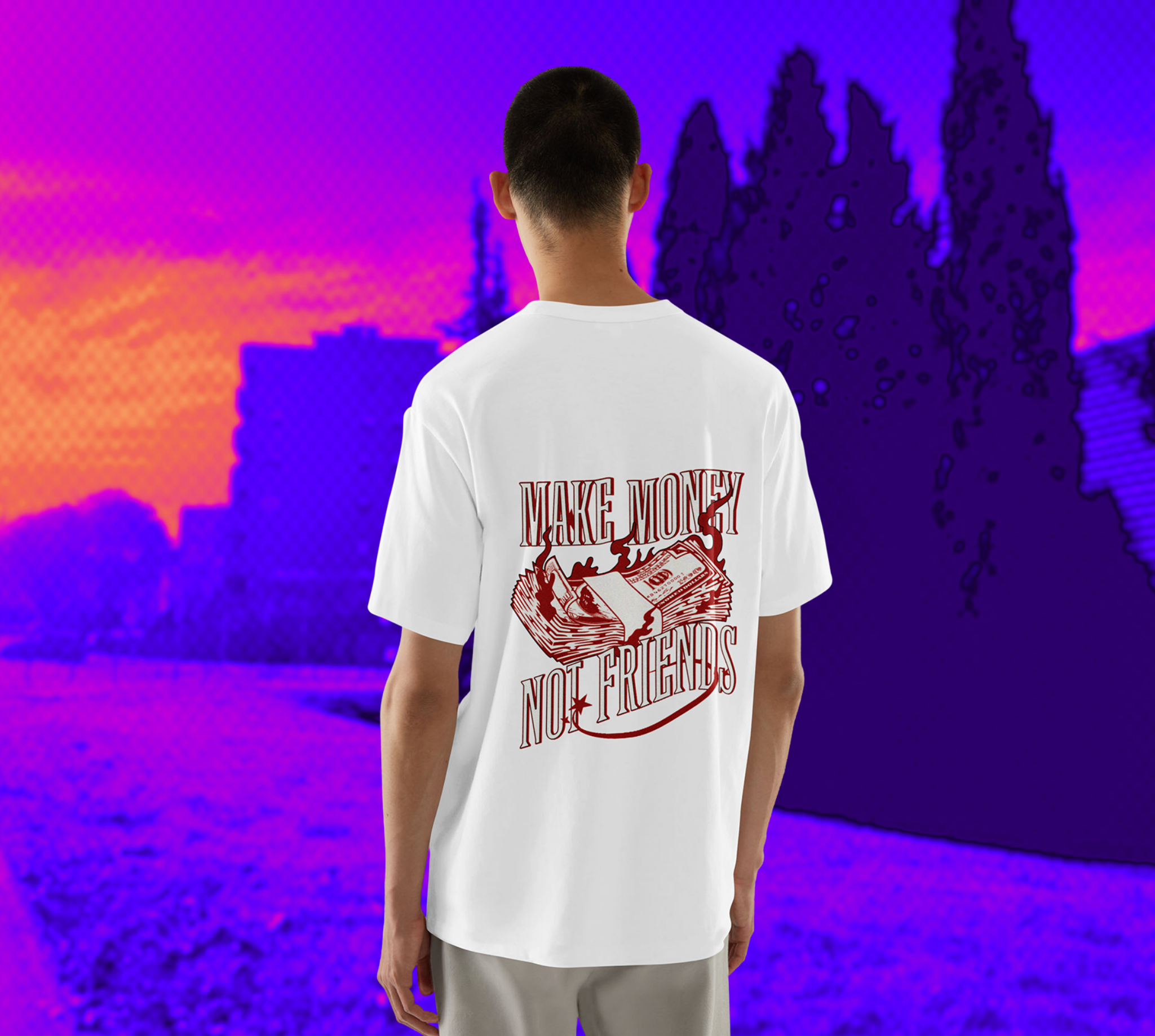 T-shirt Make Money Not Friends